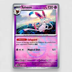 Sylveon (Master Ball Pattern) 040/131 SV: Prismatic Evolutions Holo Rare Pokemon - Image 1
