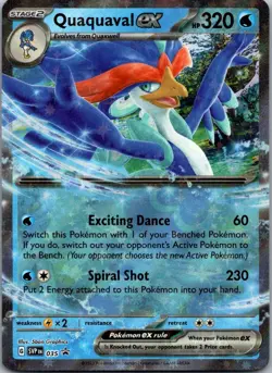 Quaquaval ex 035 Holo Promo Scarlet & Violet Promo Pokemon Near Mint - Image 1