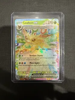 Pokemon Leafeon EX 006/131 Sv: Prismatic Evolutions Double Rare Holo 270 HP - Image 1