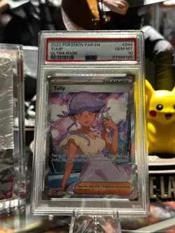 PSA 10 Tulip Ultra Rare #244 2023 Pokemon Par Paradox Rift 89929215 - Image 1