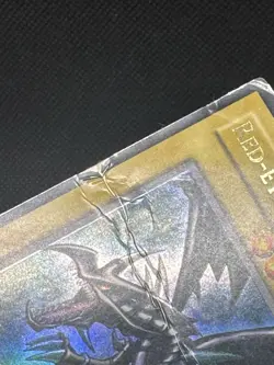 Red-Eyes B. Dragon SDJ-001 Ultra Rare Yu-Gi-Oh Vintage 1996 Holo Damaged - Image 4