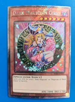 Near Mint Yugioh Dark Magician Girl 3rd Art Platinum Secret Rare 1st Edition - Image 1