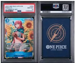 PSA 10 - Rebecca 2025 One Piece Royal Blood OP10 EN #058 Alternate Art OP10-058 - Image 2