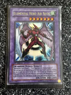 Yu-Gi-Oh Elemental Hero Air Neos STON-EN034 Ultra Rare 1st Edition LP Condition - Image 1