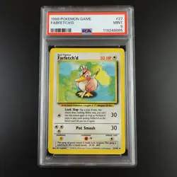 PSA 9 Farfetch'd 27/102 Pokemon Base Set 1999 Non Holo Card - Image 1