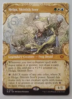 Helga, Skittish Seer (Showcase) Bloomburrow Regular - Image 1