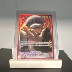 Bandai One Piece CCG Trafalgar Law Leader Foil Card OP06-060 5000 Power - Image 1