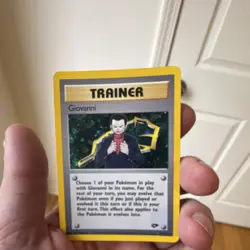Pokemon Giovanni Gym Challenge Holo Rare Unlimited Trainer 18/132 English Card - Image 1