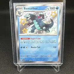 Baxcalibur Paldean Fates Shiny Ultra Rare Pokemon TCG Card 130/091 - Image 1