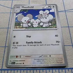 Pokemon TCG Maushold 074/091 SV: Paldean Fates Uncommon Card - Image 2