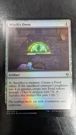 Witch's Oven Magic Card, Throne of Eldraine Foil - Image 3