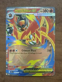 Pokemon TCG Mega Emboar Ex 031/217 Ascended Heroes Double Rare NM Card - Image 1