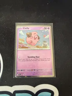 CLEFFA SVP 095 Temporal Forces Blister Cosmos Promo Pokemon Card - Image 1