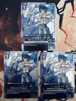 GCG Gundam Promo Cards (ST05-010) — Mikazuki Augus (Event Promo) — Set Of 3 - Image 1