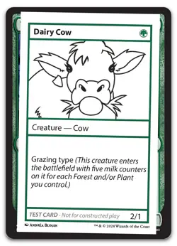 Dairy Cow (NM) MB2 Playtest MB2PC Magic MTG - Image 1