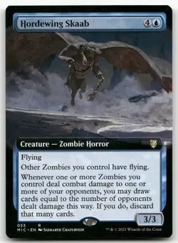 Hordewing Skaab (Extended Art) #53 (NM) Midnight Hunt MIC Magic MTG - Image 1