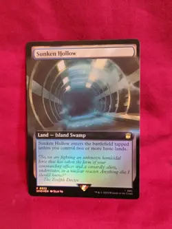 MTG Sunken Hollow - Foil - Extended Art, Doctor Who, Lightly Played, English - Image 1
