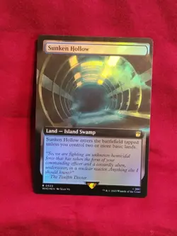 MTG Sunken Hollow - Foil - Extended Art, Doctor Who, Lightly Played, English - Image 3