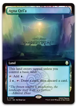 Agna Qel'a (Extended Art) #387 (Foil) (NM) TLA Magic MTG - Image 1