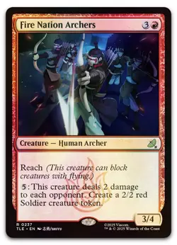 Fire Nation Archers #237 (Foil) (NM) TLE Magic MTG - Image 1