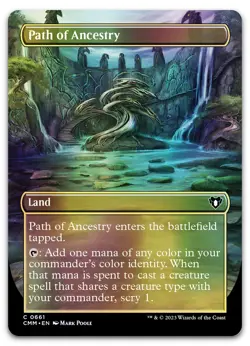 Path of Ancestry (Borderless) #661 (Foil) (NM) Commander Masters CMM Magic MTG - Image 1