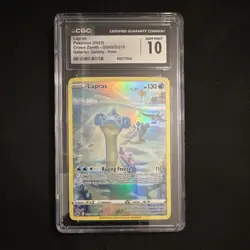 Pokemon Lapras #GG05/GG70 Crown Zenith Holo CGC 10 Ultra Rare 2023 English - Image 1