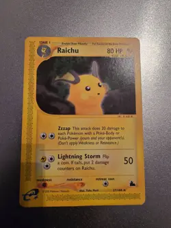 Pokemon TCG Raichu 27/144 Skyridge Non-Holo 2003 WOTC Card - Image 2