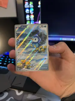 Pokemon Piplup 098/094 Phantasmal Flames Illustration Rare Holo 70 HP Water - Image 1