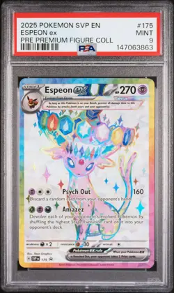 PSA 9 MINT - 2025 POKEMON PRISMATIC EVOLUTIONS BLACK STAR PROMO 175 ESPEON ex - Image 1