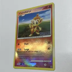 Pokemon Chimchar 56/100 Reverse Holo Majestic Dawn Platinum Burger King Promo LP - Image 3