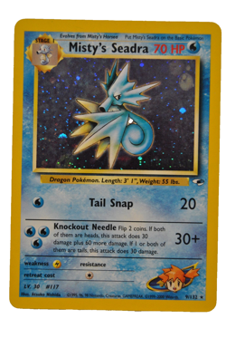 Pokemon Gym Hero's Misty's Seadra 9/132 LP Pre-release - Image 1