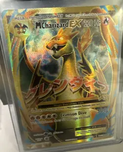 Pokemon XY Evolutions Mega M Charizard EX 101/108 Full Art Ultra Rare LP-MP - Image 1