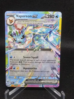 Vaporeon Ex - 023/131 Double Rare - Prismatic Evolutions - Pokemon TCG - Image 1