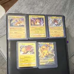 Pokemon Raichu Pikachu V Holo Card Lot Sword & Shield Standard English TCG - Image 1