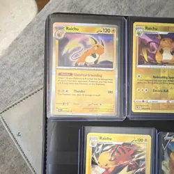 Pokemon Raichu Pikachu V Holo Card Lot Sword & Shield Standard English TCG - Image 2