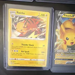Pokemon Raichu Pikachu V Holo Card Lot Sword & Shield Standard English TCG - Image 5
