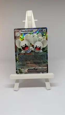 Pokemon TCG: Maushold ex Double Rare SV04: Paradox Rift 155/182 NM - Image 1