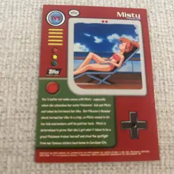 1999 Topps Pokemon TV Animation Edition Series 1 #TV3 Misty NM - Image 2