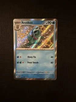 Pokemon TCG Paldean Fates Arctibax 129/091 Shiny Rare Holo NM - Image 1