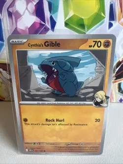Cynthia’s Gible 102/182 Common Regular - Pokemon TCG Destined Rivals NM - Image 1