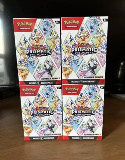 Pokemon TCG - Prismatic Evolutions Booster Bundle - Lot of 4 (SEALED) - Image 1