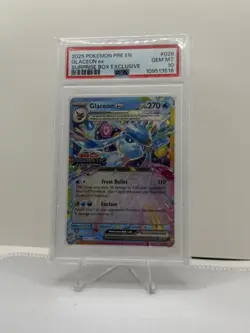 Pokemon TCG 2025 Glaceon ex Prismatic Evolutions 026/131 Promo Holo PSA 10 - Image 1