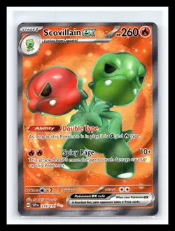 💥 Pokemon Scovillain ex Ultra Rare Holo 216/191 SV08 Surging Sparks HP 260 - Image 1