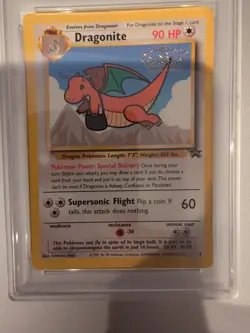 1999 POKEMON MOVIE PROMO #5 DRAGONITE - Image 1