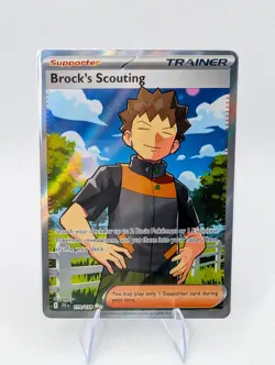 Pokemon - Brock's Scouting - 179/159 - JTG Journey Together - Full Art Trainer - Image 1