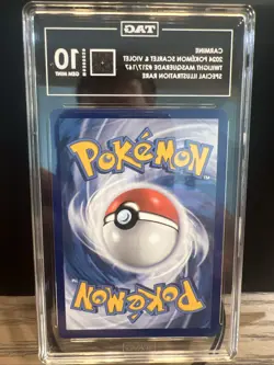 Pokemon TCG Carmine Holo Card 217/167 Twilight Masquerade TAG Grade 10 Gem Mint - Image 3