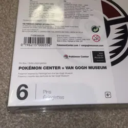 Pokemon centre x Van Gogh Museum Amsterdam Pin Box Set | Brand New Sealed - Image 4