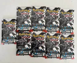 Pokemon Scarlet & Violet Black Bolt Booster Pack lot of 9 - Image 1