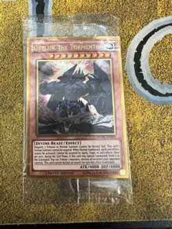 Yugioh SEALED Obelisk the Tormentor MVPC-EN001 Gold Rare Limited Edition!! - Image 1