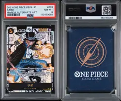 2023 One Piece OP04-083 Sabo (Manga Alt Art) Japanese PSA 8 - Image 3